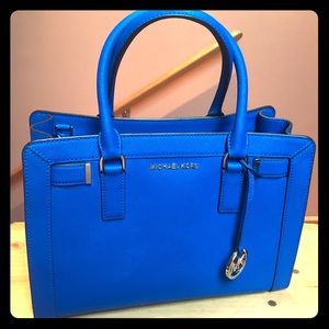Electric Blue Michael Kors Medium Satchel